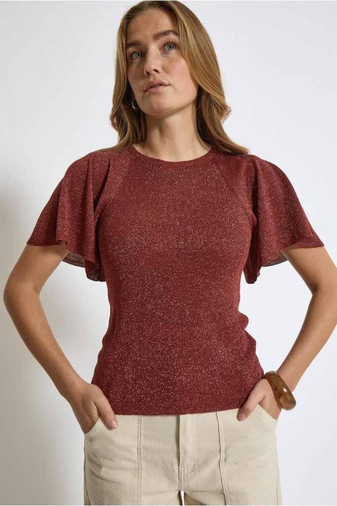 MAKIA KNIT T SHIRT MI6634 4800MET SMOKED PAPRIKA MET
